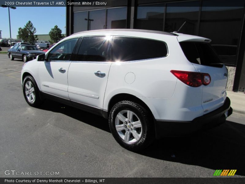 Summit White / Ebony 2009 Chevrolet Traverse LT AWD