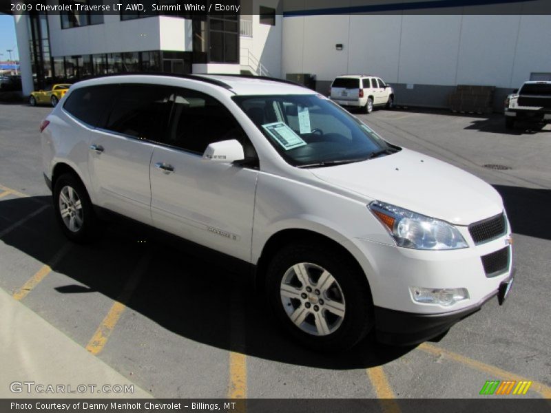 Summit White / Ebony 2009 Chevrolet Traverse LT AWD