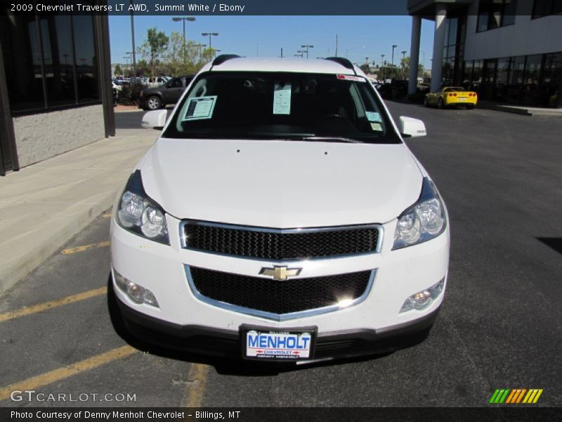 Summit White / Ebony 2009 Chevrolet Traverse LT AWD