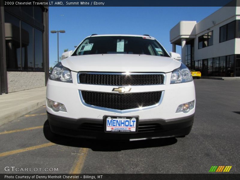 Summit White / Ebony 2009 Chevrolet Traverse LT AWD