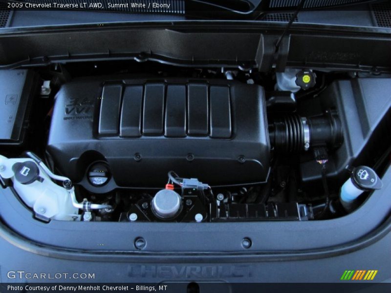 Summit White / Ebony 2009 Chevrolet Traverse LT AWD