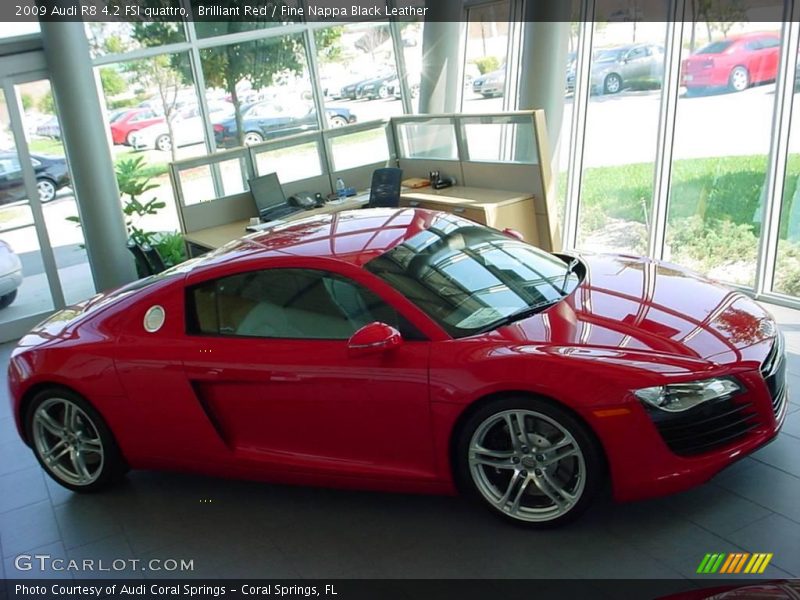 Brilliant Red / Fine Nappa Black Leather 2009 Audi R8 4.2 FSI quattro