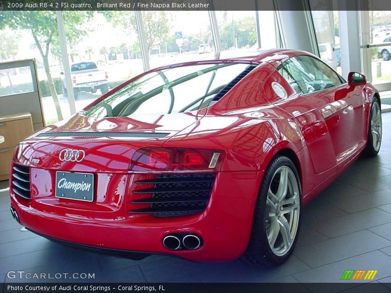 Brilliant Red / Fine Nappa Black Leather 2009 Audi R8 4.2 FSI quattro
