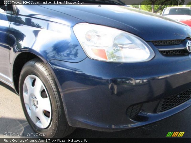 Indigo Ink Blue / Shadow Gray 2003 Toyota ECHO Sedan