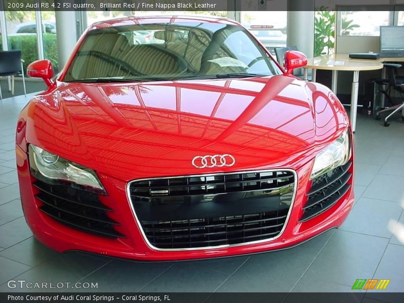 Brilliant Red / Fine Nappa Black Leather 2009 Audi R8 4.2 FSI quattro