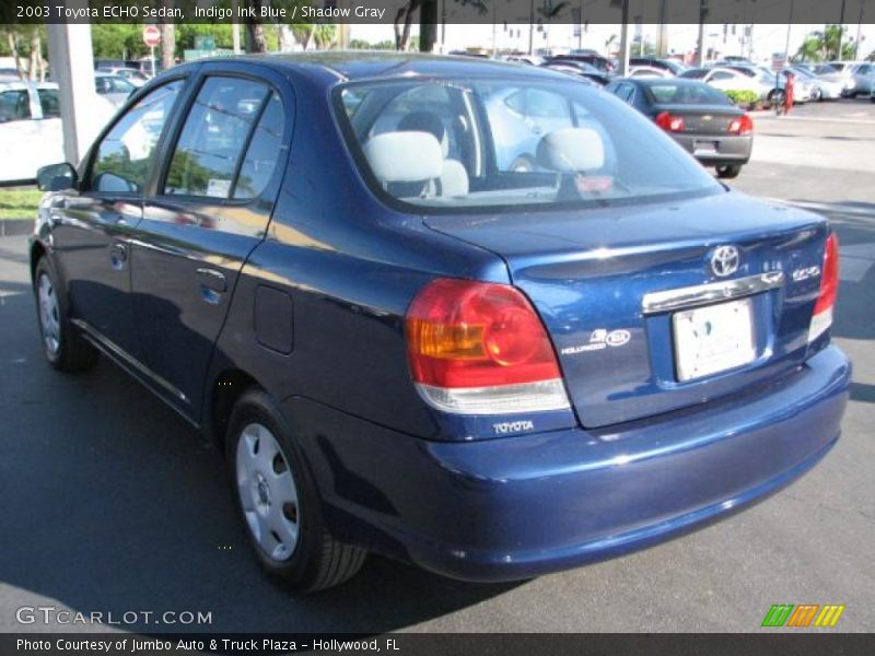 Indigo Ink Blue / Shadow Gray 2003 Toyota ECHO Sedan