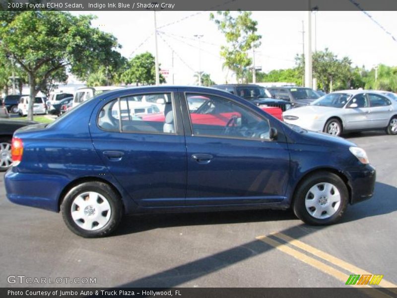 Indigo Ink Blue / Shadow Gray 2003 Toyota ECHO Sedan