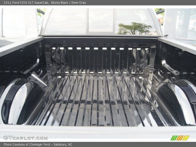 Ebony Black / Steel Gray 2011 Ford F150 XLT SuperCab