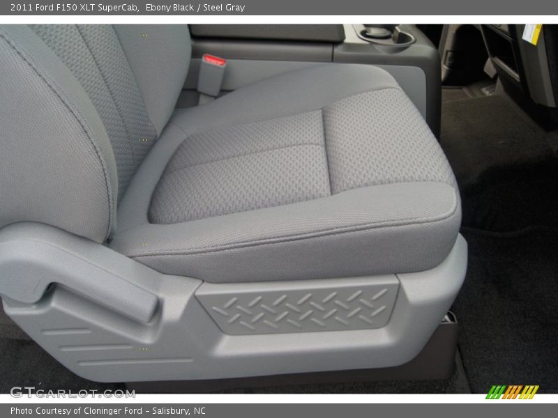 Ebony Black / Steel Gray 2011 Ford F150 XLT SuperCab