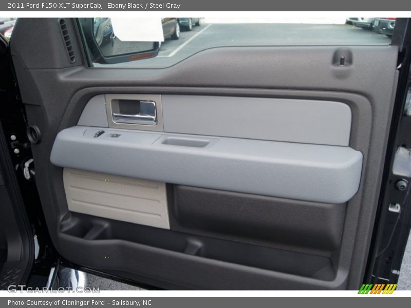 Ebony Black / Steel Gray 2011 Ford F150 XLT SuperCab