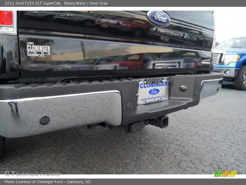 Ebony Black / Steel Gray 2011 Ford F150 XLT SuperCab