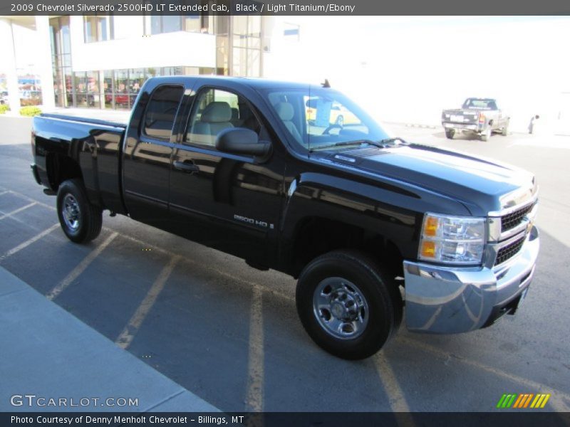Black / Light Titanium/Ebony 2009 Chevrolet Silverado 2500HD LT Extended Cab