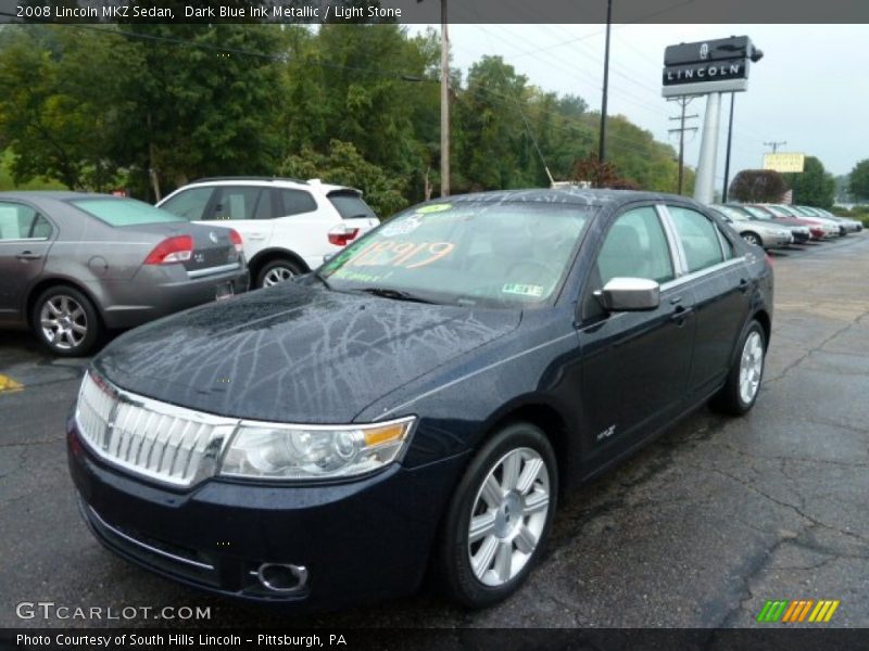 Dark Blue Ink Metallic / Light Stone 2008 Lincoln MKZ Sedan