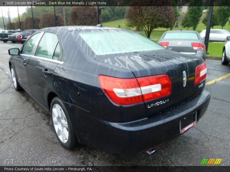 Dark Blue Ink Metallic / Light Stone 2008 Lincoln MKZ Sedan