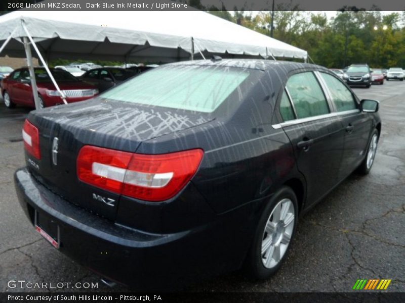 Dark Blue Ink Metallic / Light Stone 2008 Lincoln MKZ Sedan