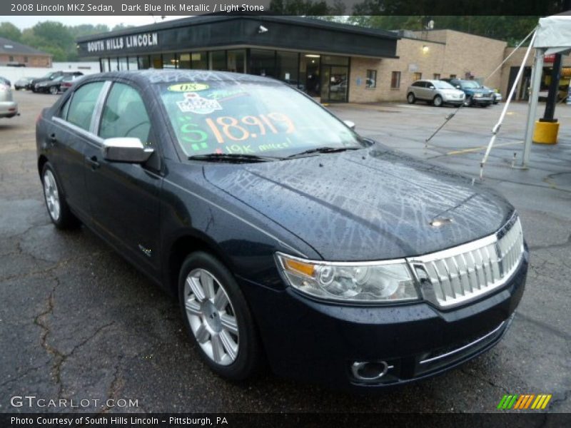 Dark Blue Ink Metallic / Light Stone 2008 Lincoln MKZ Sedan