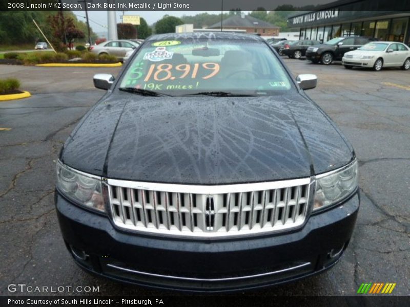 Dark Blue Ink Metallic / Light Stone 2008 Lincoln MKZ Sedan