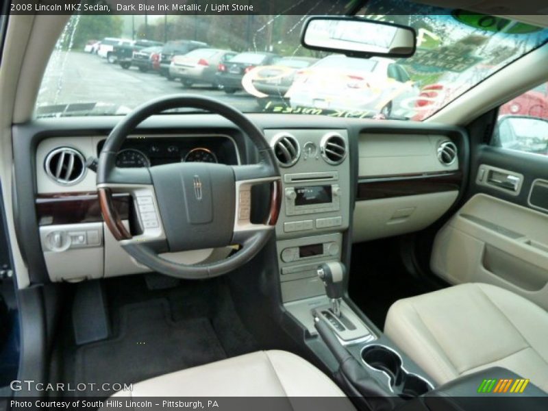 Dark Blue Ink Metallic / Light Stone 2008 Lincoln MKZ Sedan