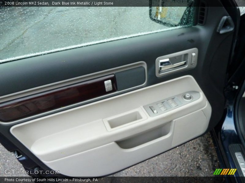 Dark Blue Ink Metallic / Light Stone 2008 Lincoln MKZ Sedan