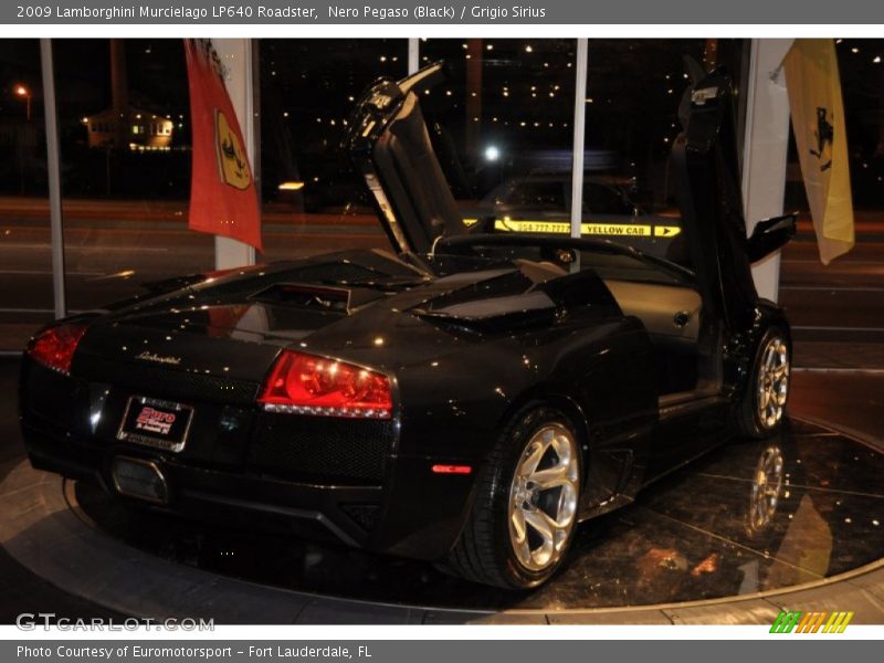 Nero Pegaso (Black) / Grigio Sirius 2009 Lamborghini Murcielago LP640 Roadster