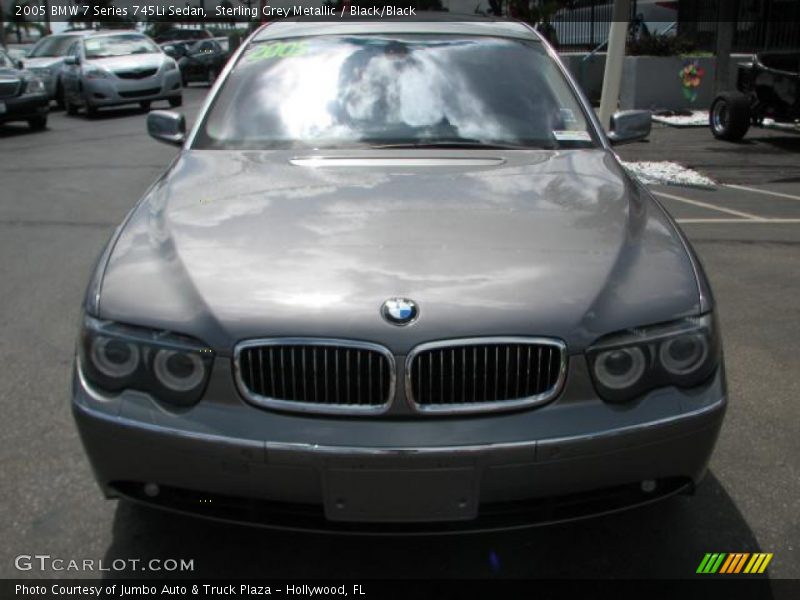 Sterling Grey Metallic / Black/Black 2005 BMW 7 Series 745Li Sedan