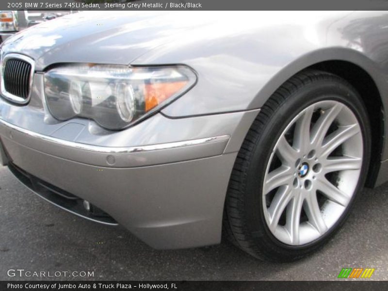 Sterling Grey Metallic / Black/Black 2005 BMW 7 Series 745Li Sedan