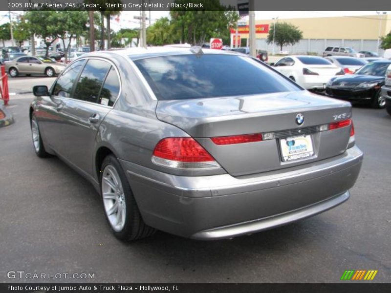 Sterling Grey Metallic / Black/Black 2005 BMW 7 Series 745Li Sedan