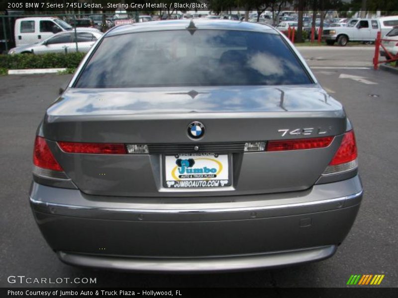 Sterling Grey Metallic / Black/Black 2005 BMW 7 Series 745Li Sedan