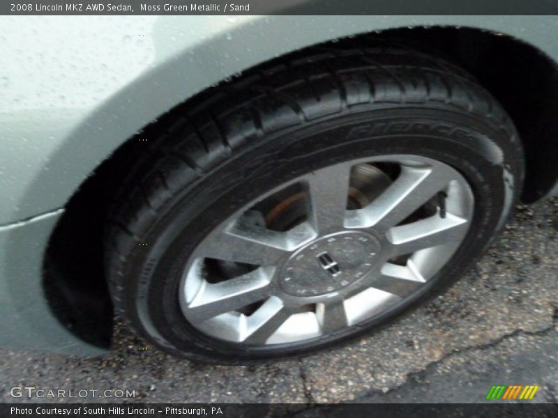 Moss Green Metallic / Sand 2008 Lincoln MKZ AWD Sedan