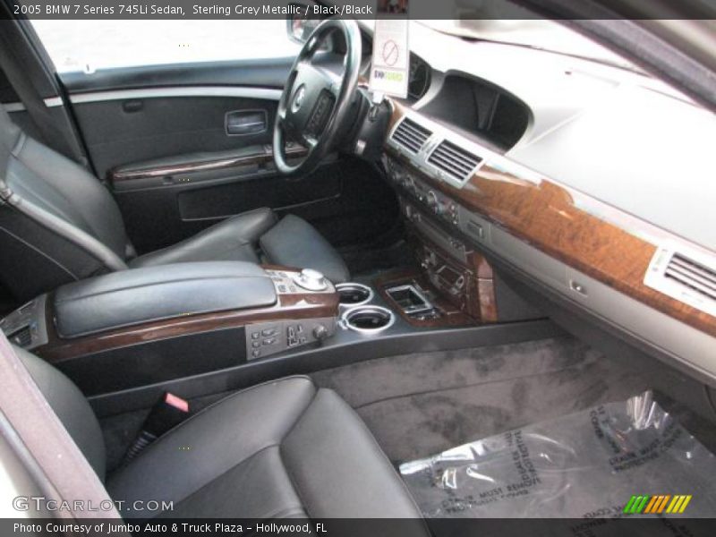 Sterling Grey Metallic / Black/Black 2005 BMW 7 Series 745Li Sedan