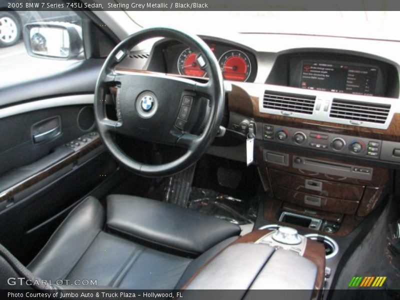Sterling Grey Metallic / Black/Black 2005 BMW 7 Series 745Li Sedan