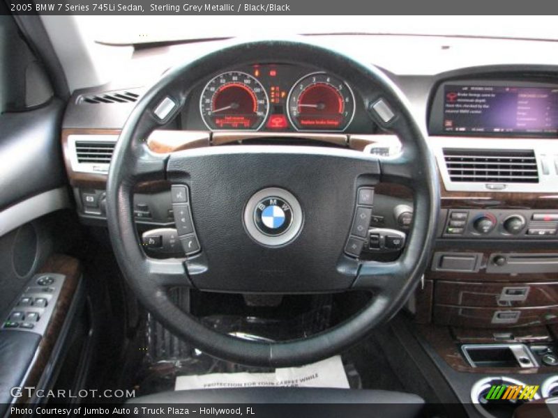 Sterling Grey Metallic / Black/Black 2005 BMW 7 Series 745Li Sedan