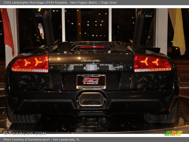 Nero Pegaso (Black) / Grigio Sirius 2009 Lamborghini Murcielago LP640 Roadster