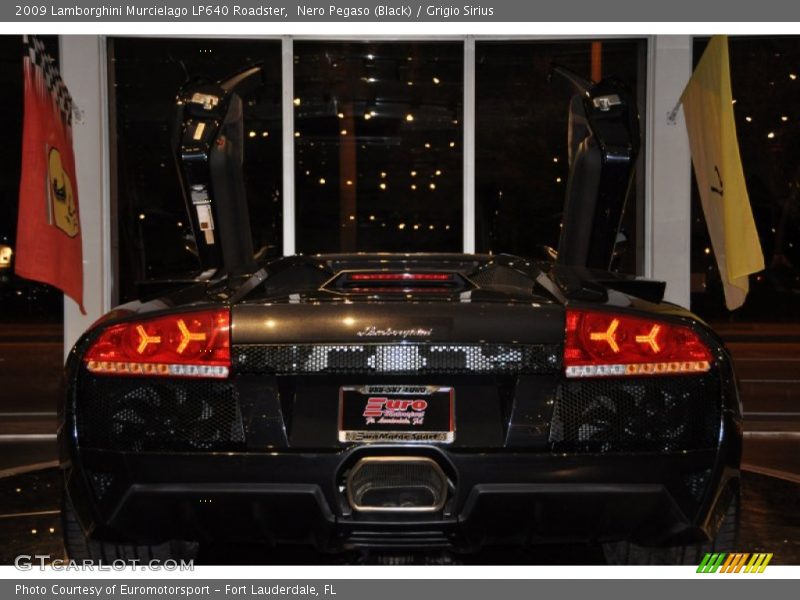 Nero Pegaso (Black) / Grigio Sirius 2009 Lamborghini Murcielago LP640 Roadster