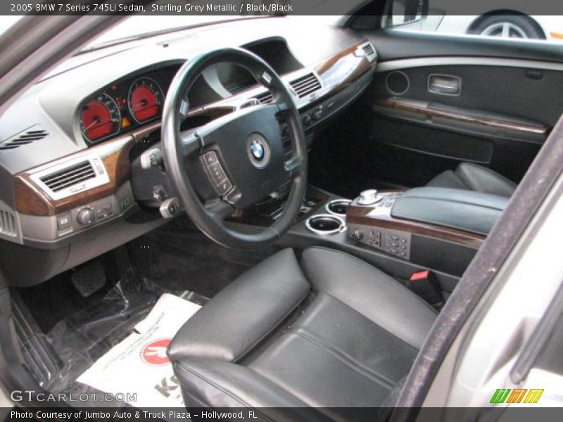 Sterling Grey Metallic / Black/Black 2005 BMW 7 Series 745Li Sedan