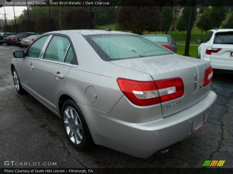 Silver Birch Metallic / Dark Charcoal 2008 Lincoln MKZ Sedan