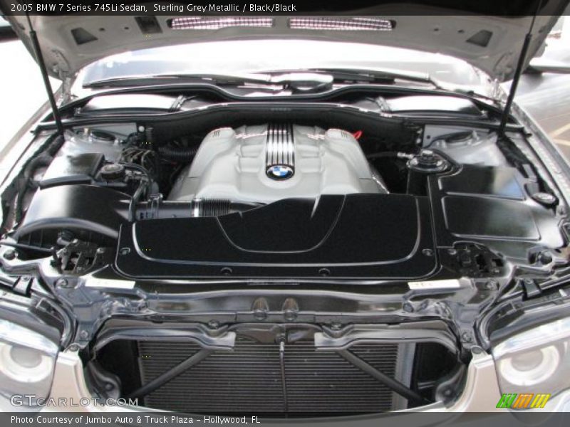 Sterling Grey Metallic / Black/Black 2005 BMW 7 Series 745Li Sedan