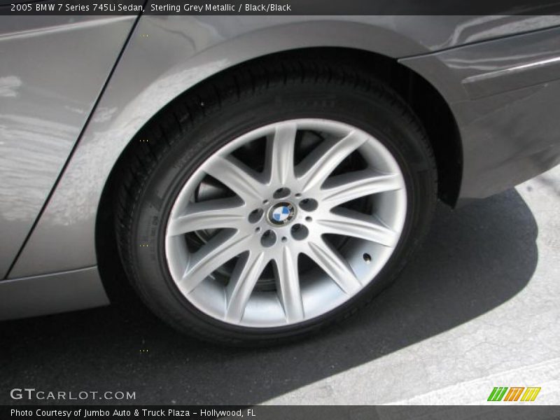 Sterling Grey Metallic / Black/Black 2005 BMW 7 Series 745Li Sedan
