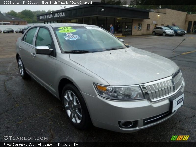 Silver Birch Metallic / Dark Charcoal 2008 Lincoln MKZ Sedan