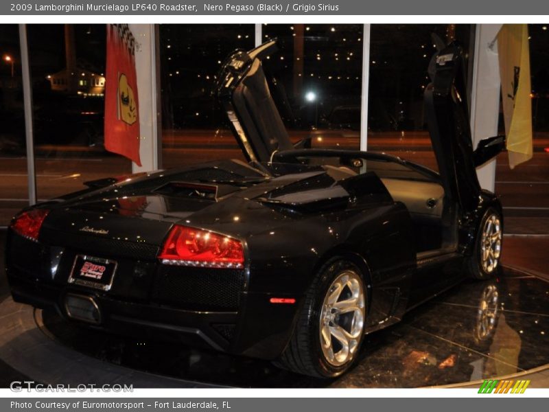 Nero Pegaso (Black) / Grigio Sirius 2009 Lamborghini Murcielago LP640 Roadster