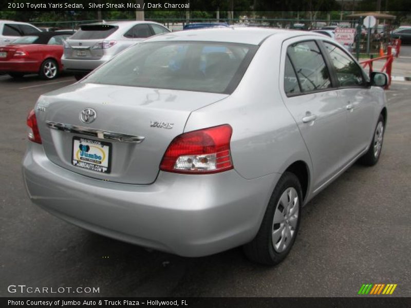 Silver Streak Mica / Dark Charcoal 2010 Toyota Yaris Sedan