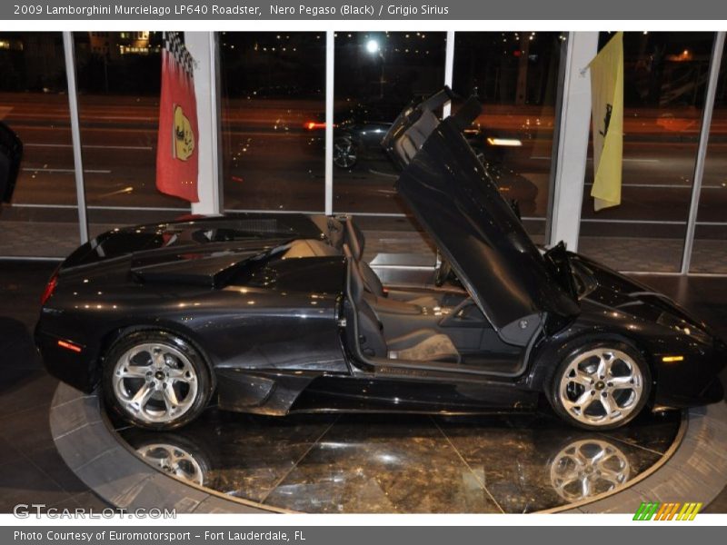 Nero Pegaso (Black) / Grigio Sirius 2009 Lamborghini Murcielago LP640 Roadster
