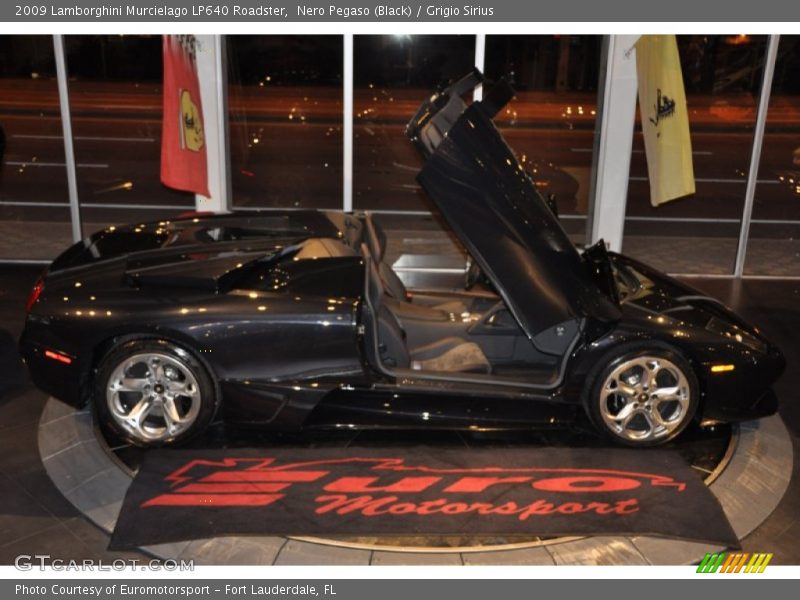 Nero Pegaso (Black) / Grigio Sirius 2009 Lamborghini Murcielago LP640 Roadster