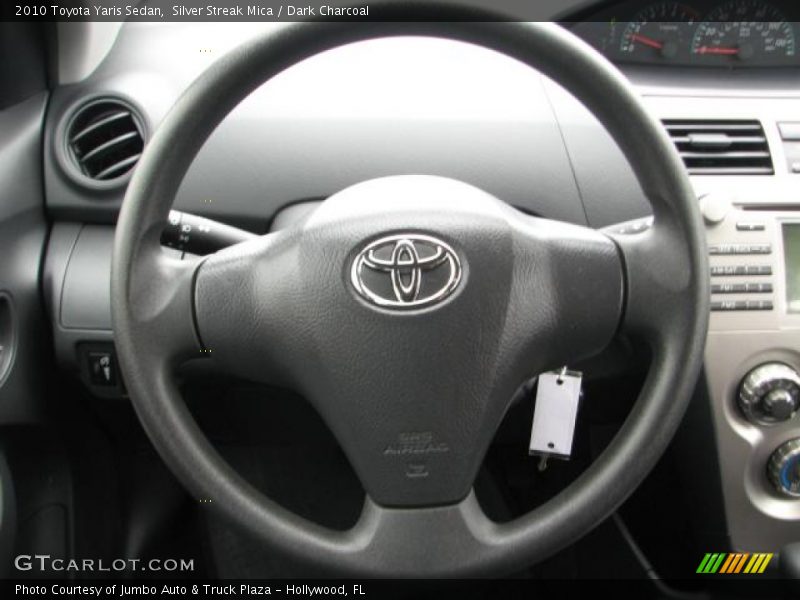 Silver Streak Mica / Dark Charcoal 2010 Toyota Yaris Sedan
