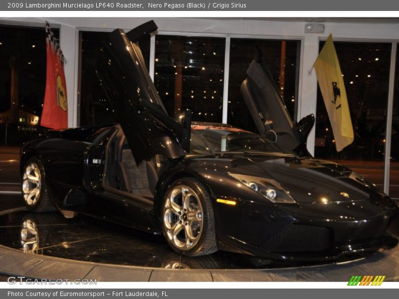 Nero Pegaso (Black) / Grigio Sirius 2009 Lamborghini Murcielago LP640 Roadster