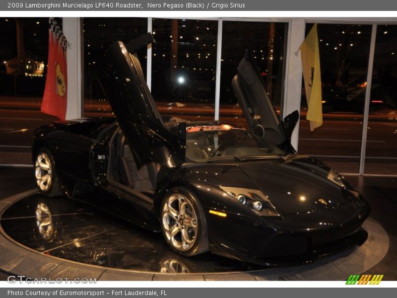 Nero Pegaso (Black) / Grigio Sirius 2009 Lamborghini Murcielago LP640 Roadster