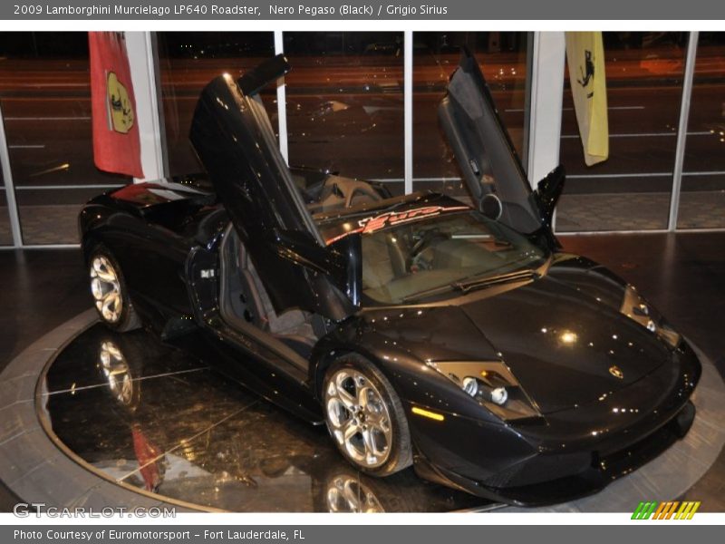 Nero Pegaso (Black) / Grigio Sirius 2009 Lamborghini Murcielago LP640 Roadster