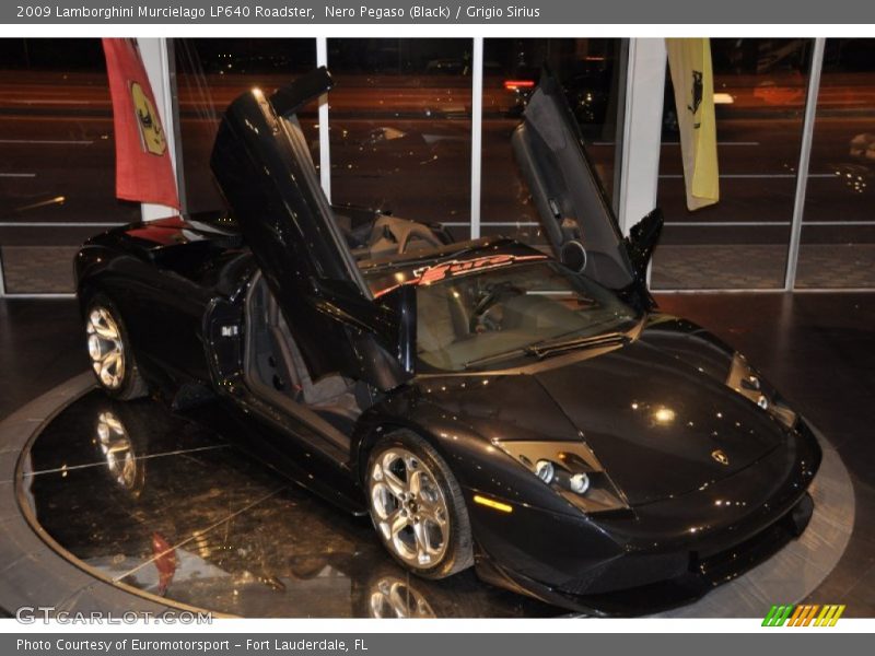 Nero Pegaso (Black) / Grigio Sirius 2009 Lamborghini Murcielago LP640 Roadster