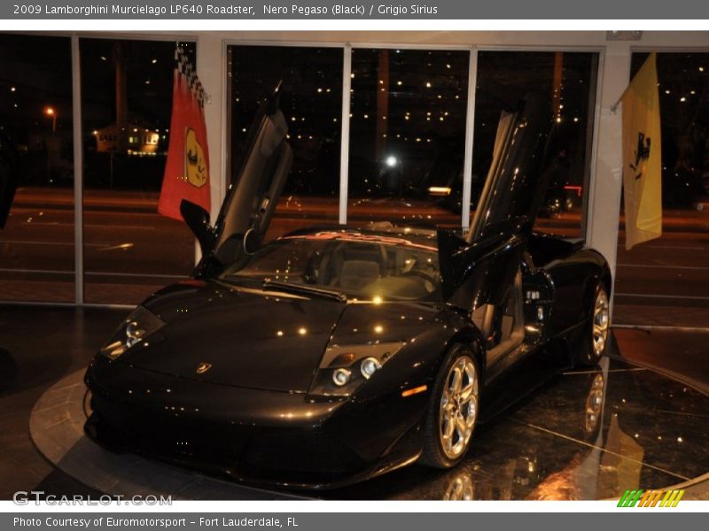 Nero Pegaso (Black) / Grigio Sirius 2009 Lamborghini Murcielago LP640 Roadster