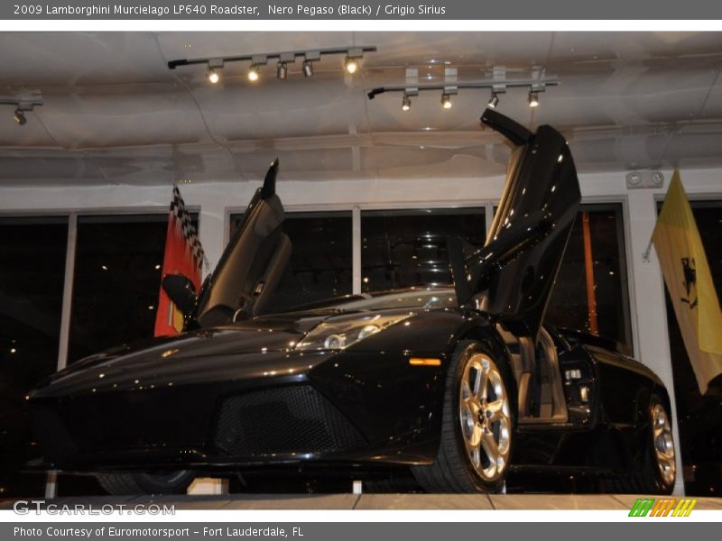 Nero Pegaso (Black) / Grigio Sirius 2009 Lamborghini Murcielago LP640 Roadster